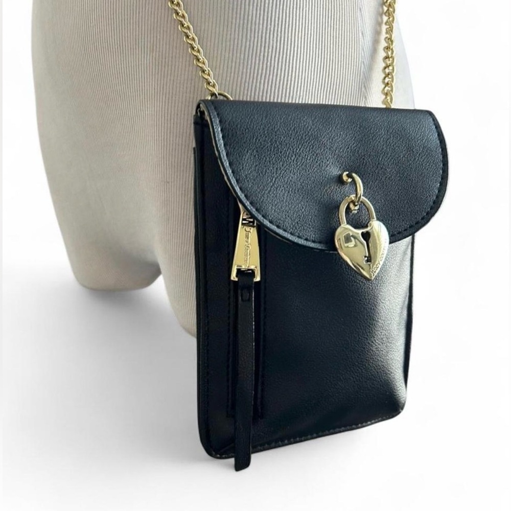 Juicy Couture Black Crossbody Bag with Gold Accents - Picture 1 of 7